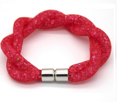 Luxusný Crystal Náramok - módny HIT - red jew1031 bižutéria