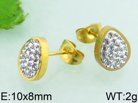 Napichovacie náušnice gold ny4789 chirurgická oceľ