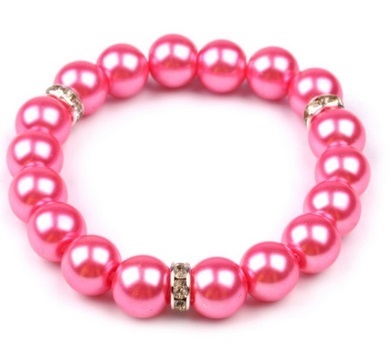 Náramok perlička ružový perleť st669 bižutéria